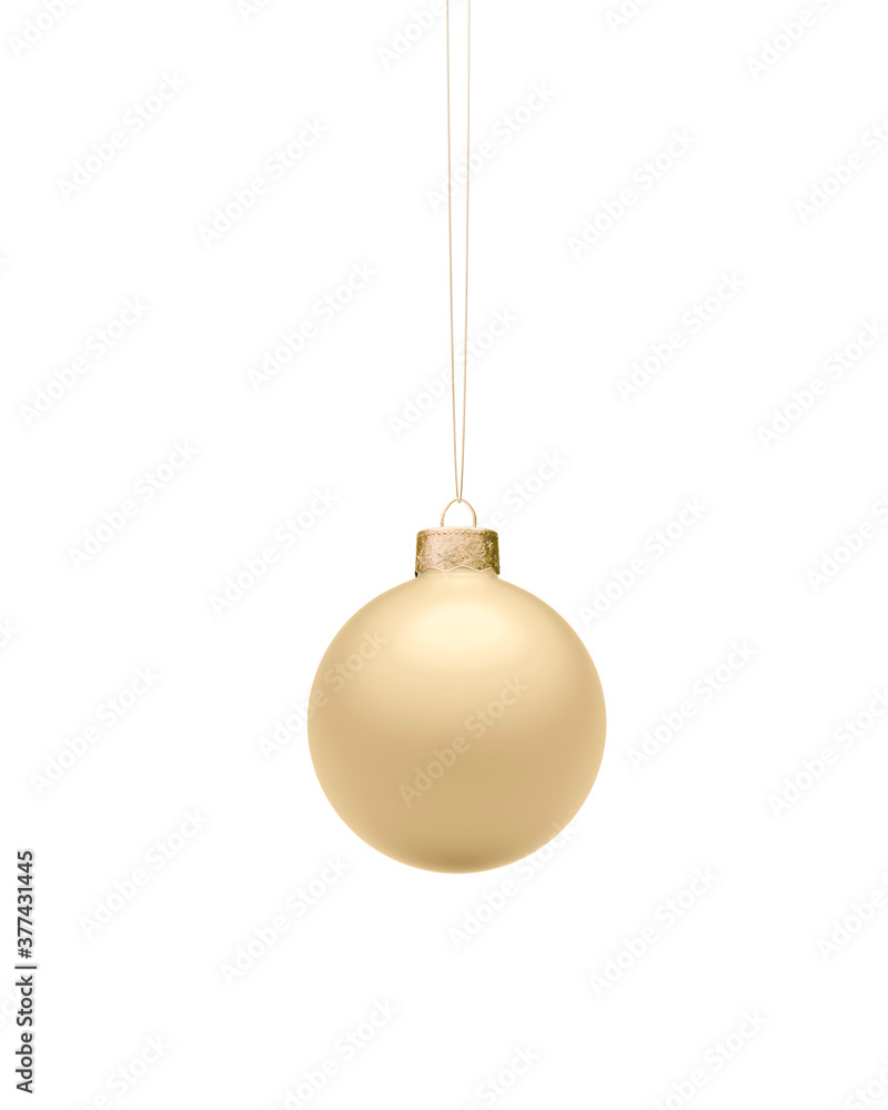 Matte gold Christmas ball Matte gold Christmas ball