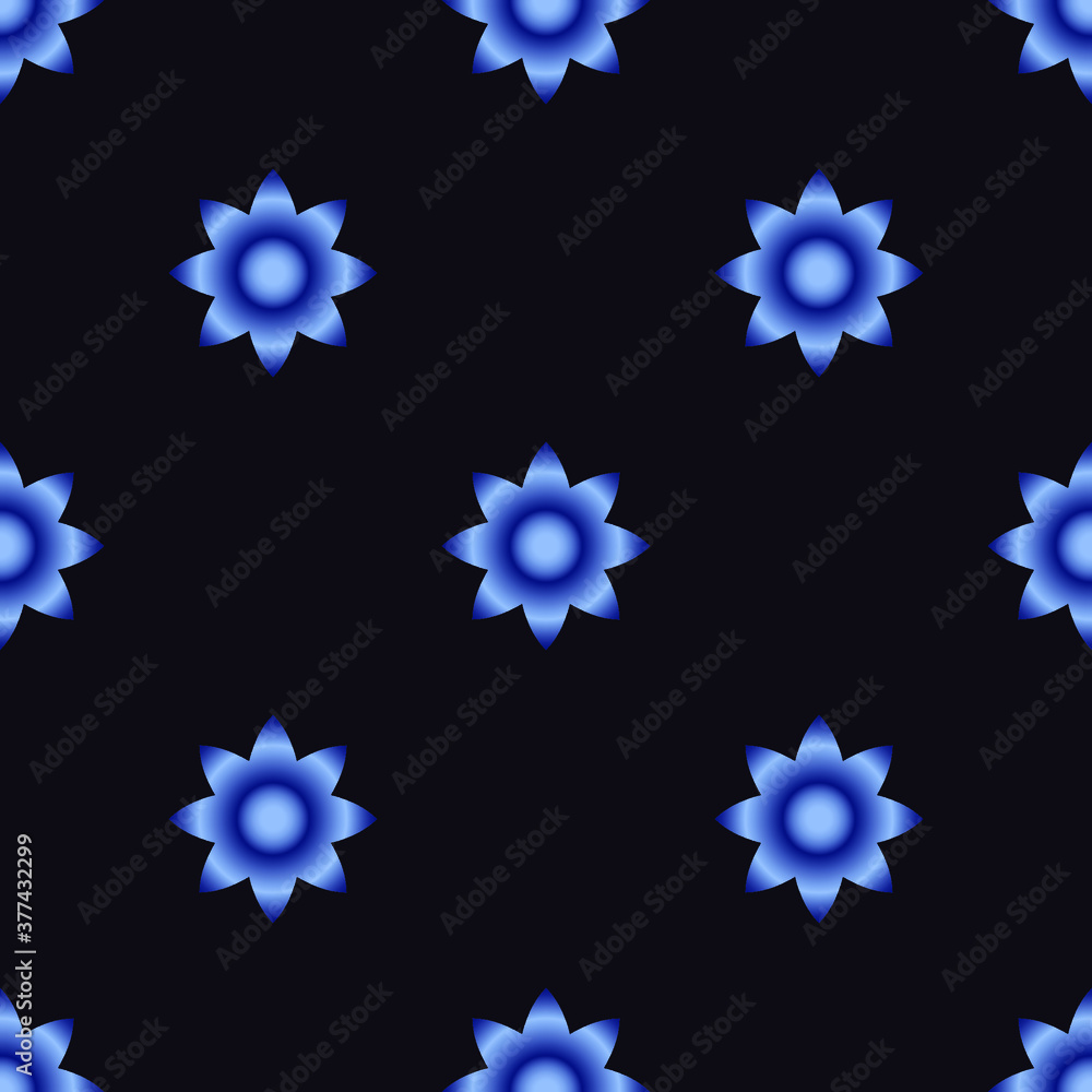 Seamless simple flowers Pattern. Abstract gradient texture designs can be used for backgrounds, motifs, textile, wallpapers, fabrics, gift wrapping, templates. Vector Seamless simple flowers Pattern. Abstract gradient texture designs can be used for backgrounds, motifs, textile, wallpapers, fabrics, gift wrapping, templates. Vector