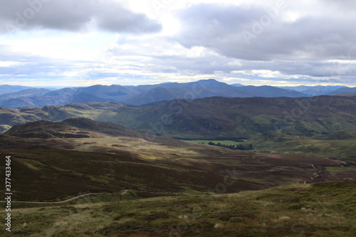 view of the mountains Scottish highlands © Pete