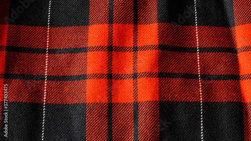 Multi colored tartan fabric background