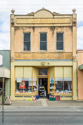 An old style variety store in an historic two story building photo