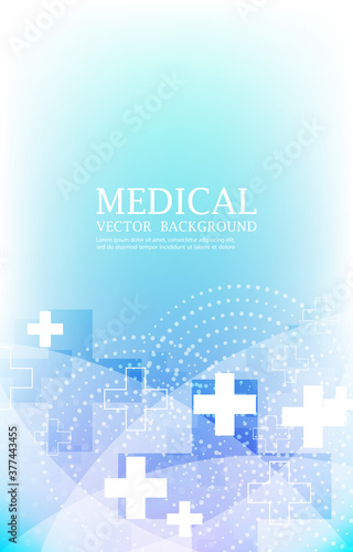 vector futuristic medical cross template