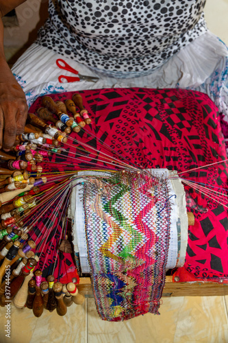фотографія Berralu lace making in Sri Lanka
