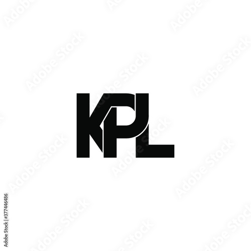 kpl letter original monogram logo design
