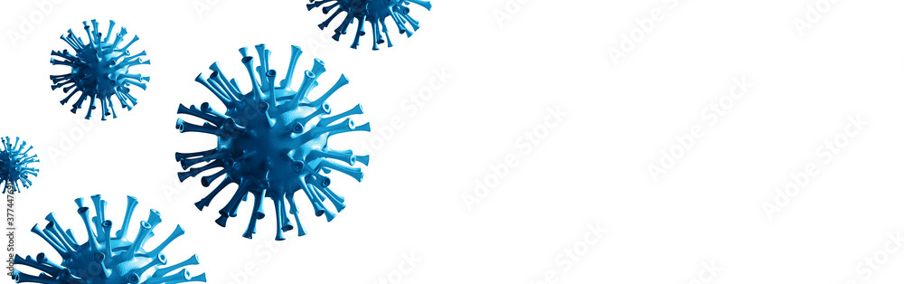 Fototapeta premium New covid-19 conoravirus outbreak. 3D illustration
