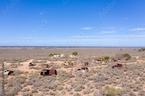 A car graveyard, Western Australia