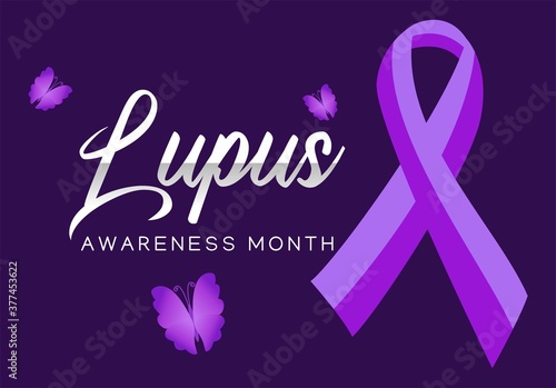 Lupus Awareness Month Vector Illustration
