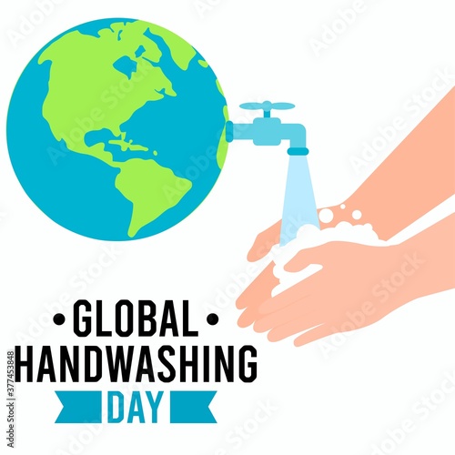 Global Handwashing Day Vector Illustration