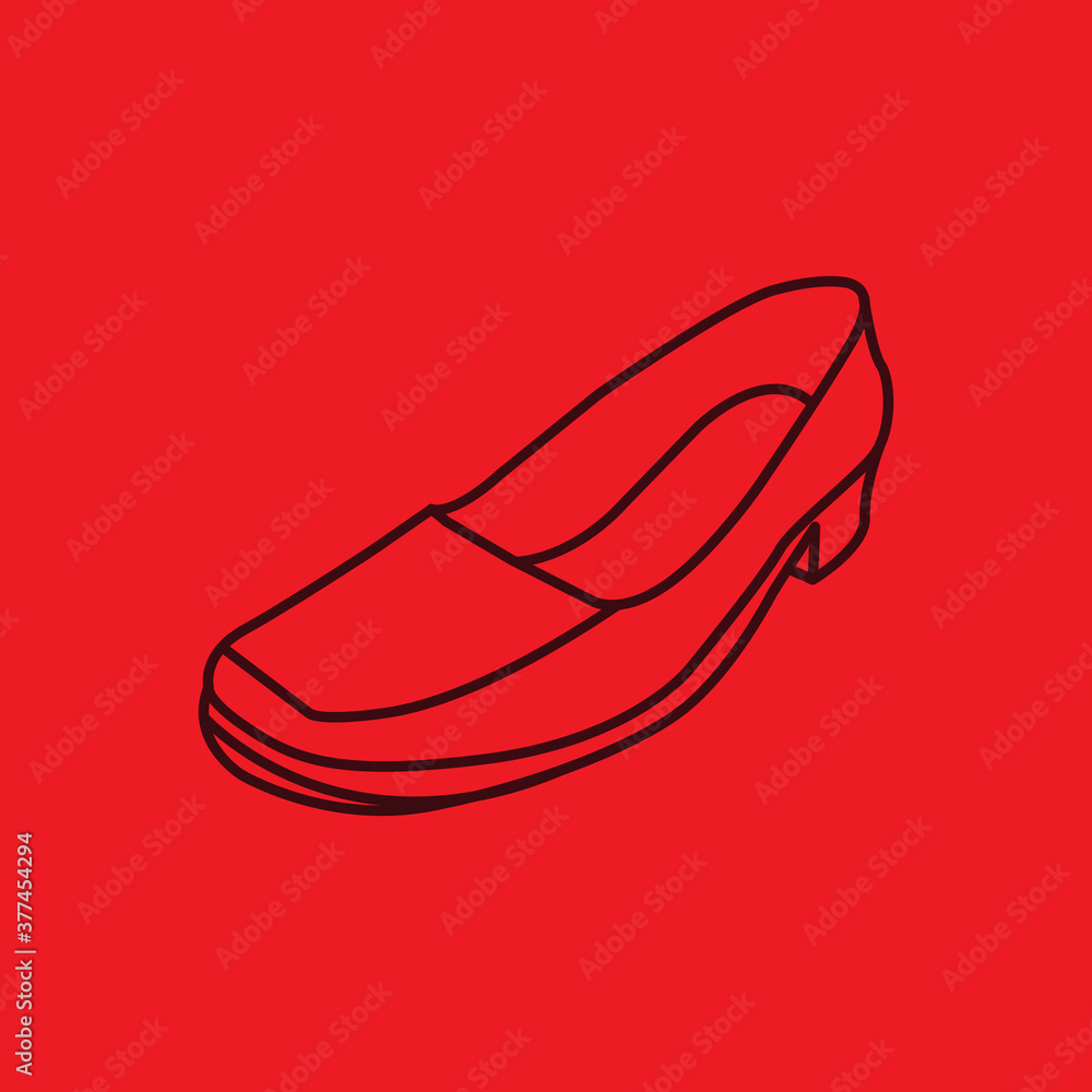 Pantofel Shoe vector for icon and logo design template Pantofel Shoe vector for icon and logo design template