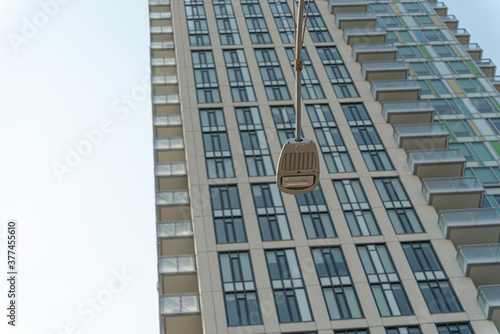 Wallpaper Mural street light with apartment block in background Torontodigital.ca