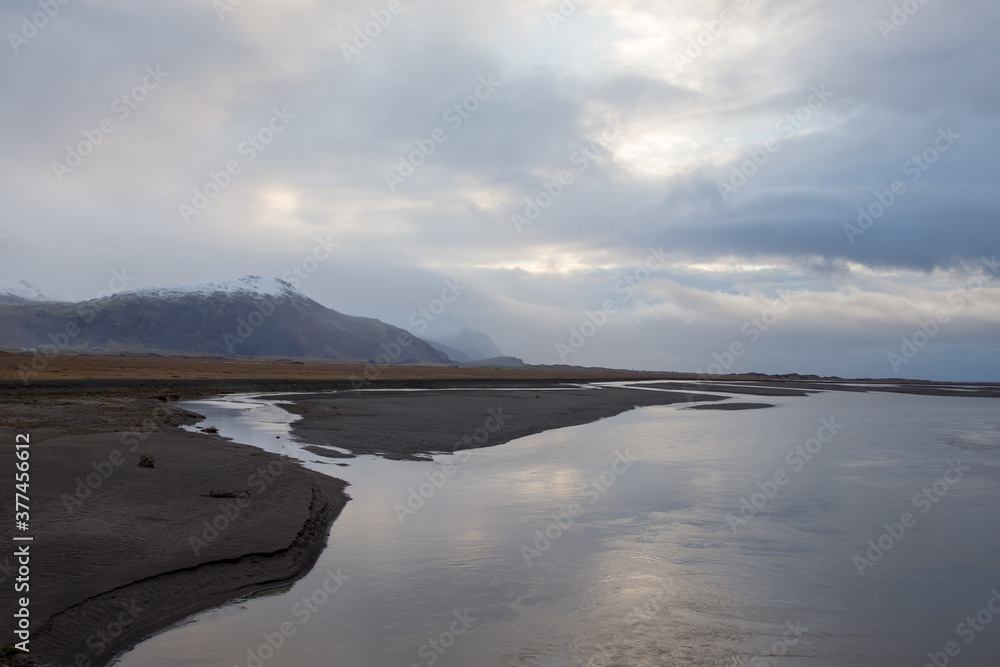 Sunrise on coast of Iceland Sunrise on coast of Iceland