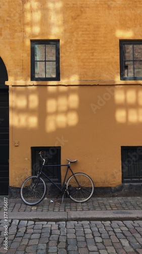 bike on a wall