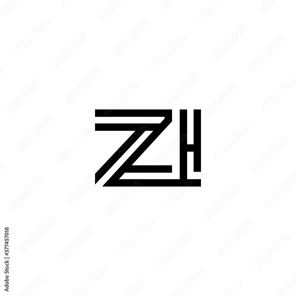 initial letter zi line stroke logo modern initial letter zi line stroke logo modern