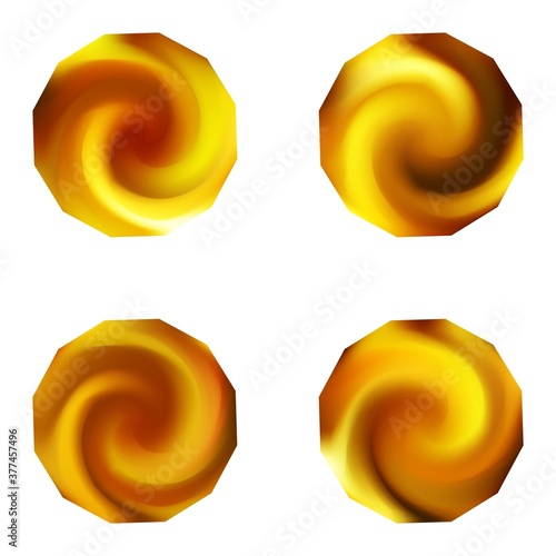 Set of polygonal modern backgrounds.