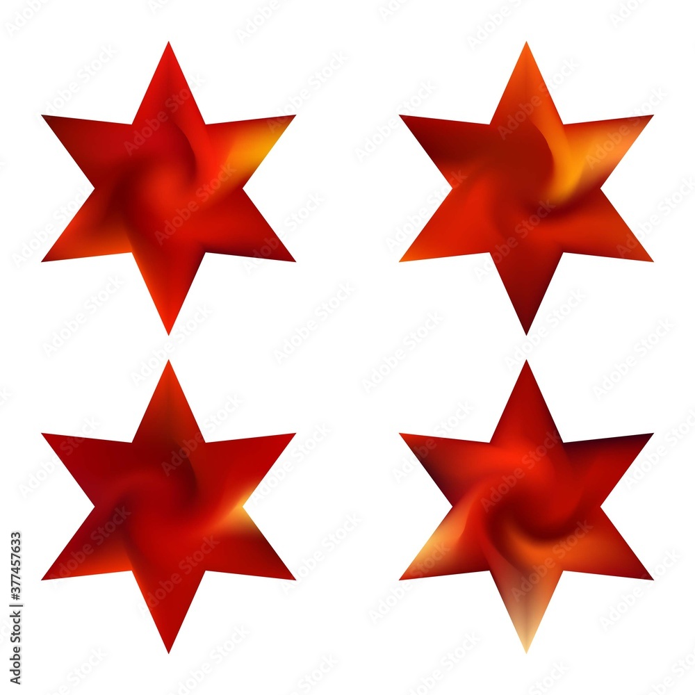 Kit of hexagram gradient backgrounds. Kit of hexagram gradient backgrounds.