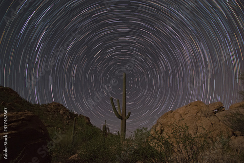 Foto Sonoran Desert Star Trails
