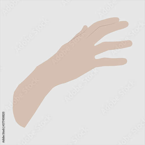 Hand gestures thin line icon set. Isolated vector illustration of human hands.