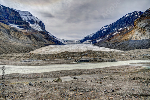 The Athabasca Glacier in the Columbia Ice Fields