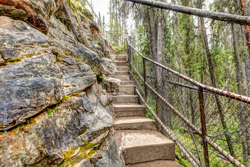 Athabasca Falls in the Canadian Rocky Mountains Athabasca Falls in the Canadian Rocky Mountains