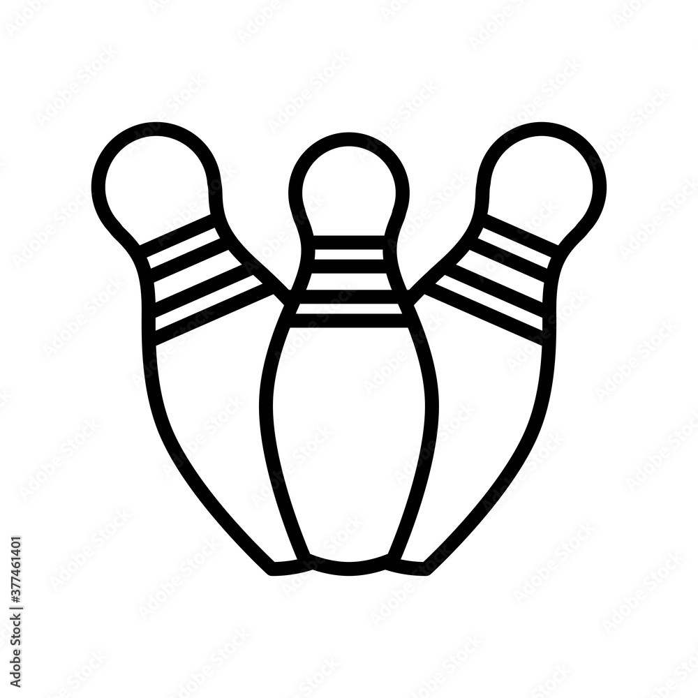 bowling pin icon vector illustration design bowling pin icon vector illustration design