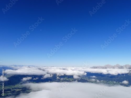 snow covered mountains