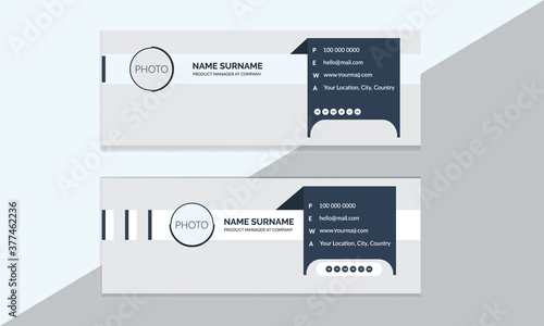 Simple Email Signature Template Design