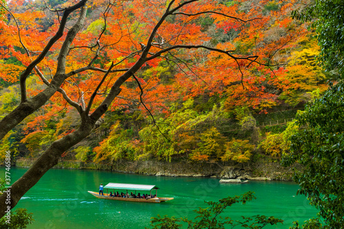 京都・嵐山の紅葉