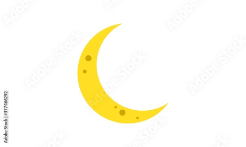 crecent moon vector