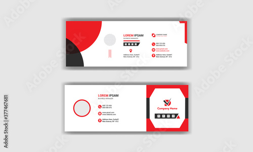 corporate email signature design set.