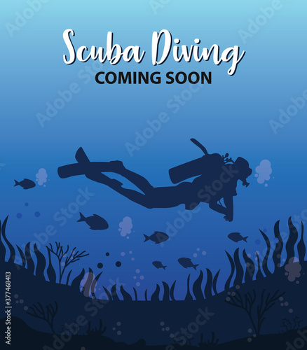 Scuba diving coming soon template