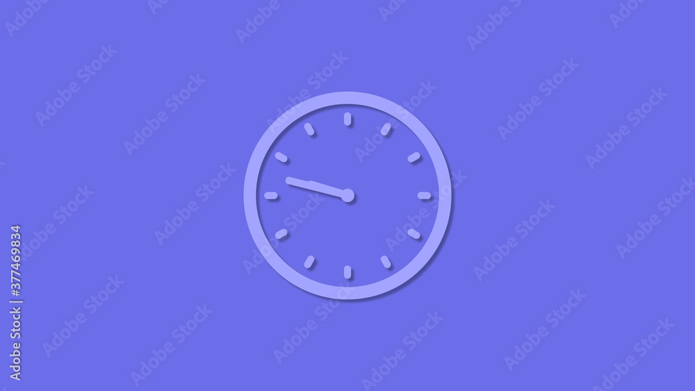 Amazing circle 12 hours counting down clock icon,Clock icon