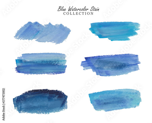 Blue Watercolor Stain