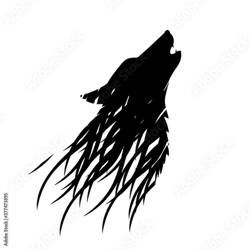 Wolf silhouette