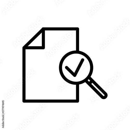 Checking document icon