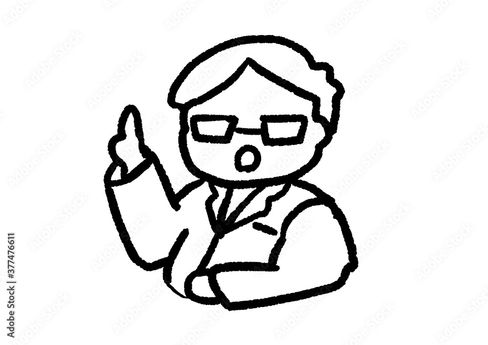 男性の医者(医師)のイラスト