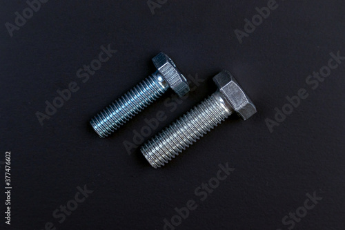 Fixing material. Construction supplies. Bolts and nuts