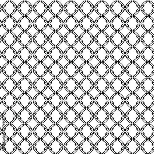 Vector abstract transparent geometric ornament monochrome seamless fence pattern background tile 