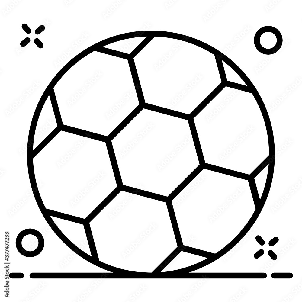 Fototapeta premium Football icon, trendy style vector