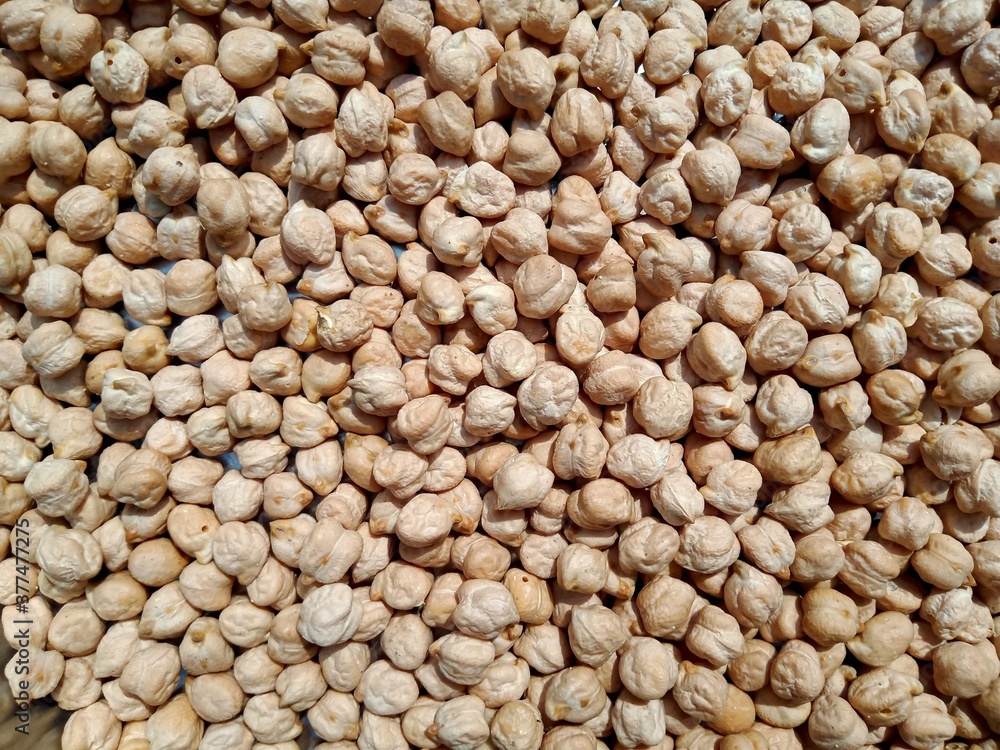 Fototapeta premium Close up shot of chickpeas