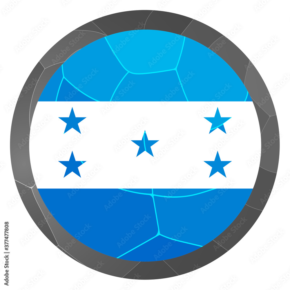 Glass light ball with flag of Honduras. Round sphere, template icon. national symbol. Glossy realistic ball, 3D abstract vector illustration highlighted on a white background. Big bubble. Glass light ball with flag of Honduras. Round sphere, template icon. national symbol. Glossy realistic ball, 3D abstract vector illustration highlighted on a white background. Big bubble.