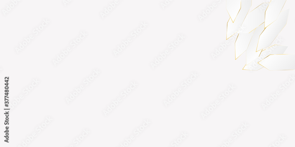 Obraz premium White gold background, vector illustration