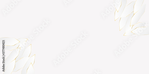 White gold background, vector illustration