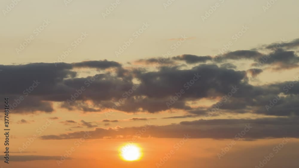 Summer sunset sky timelapse shot Summer sunset sky timelapse shot