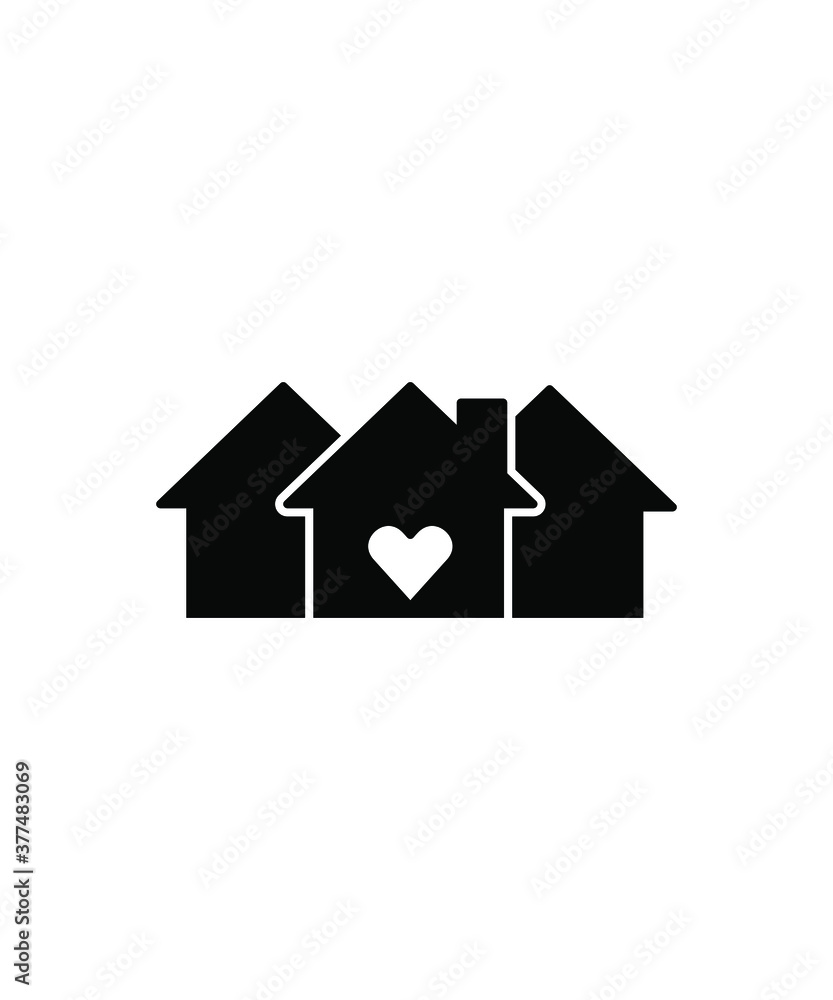house with love icon,vector best flat icon. house with love icon,vector best flat icon.