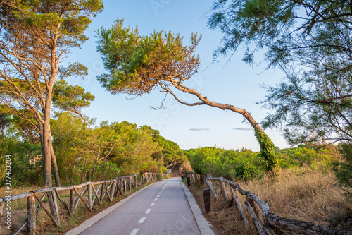 Foto L'EScala in Costa Brava the coastal path used for walking and cycling  leading t