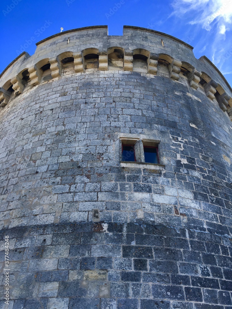 low angle view of old fortress tower