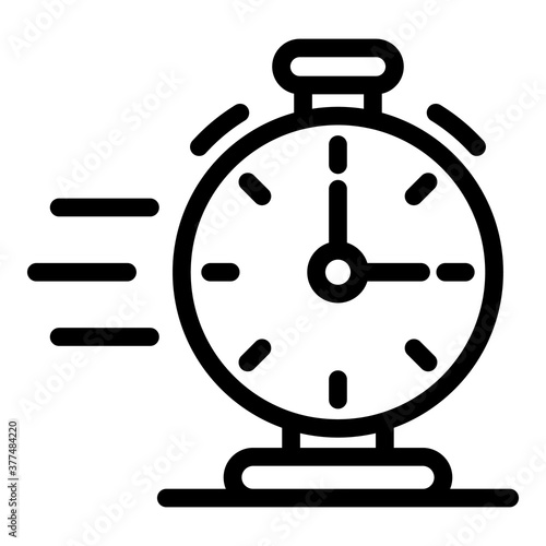 Hurling stopwatch icon. Outline hurling stopwatch vector icon for web design isolated on white background