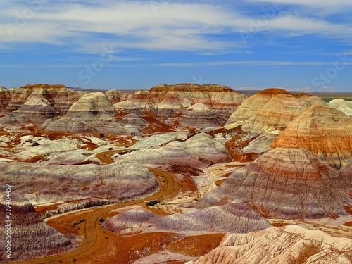 North America, USA, Arizona, Petrified Forest National Park, Blue Mesa