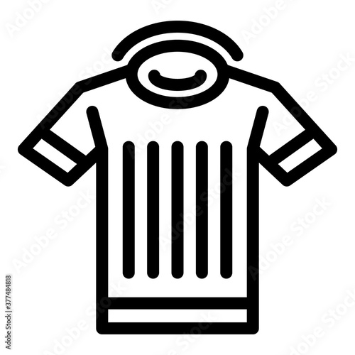 Hurling referee shirt icon. Outline hurling referee shirt vector icon for web design isolated on white background
