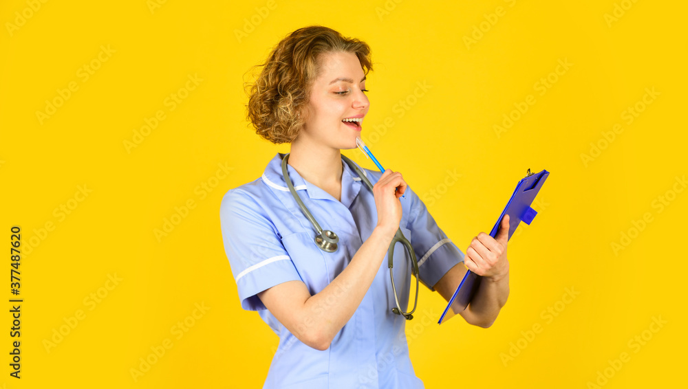 Medical insurance. Writing protocol. Sign here. Woman doctor prescribing treatment. Private clinic hospital. Local health authority. Direct to right health facility. Nurse informing. Medical worker Medical insurance. Writing protocol. Sign here. Woman doctor prescribing treatment. Private clinic hospital. Local health authority. Direct to right health facility. Nurse informing. Medical worker